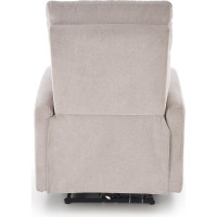 Elektrické polohovací křeslo CARINIO - čalouněné látkou - béžové