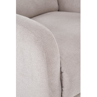 Elektrické polohovací křeslo CARINIO - čalouněné látkou - béžové