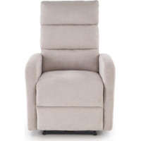 Elektrické polohovací křeslo CARINIO - čalouněné látkou - béžové