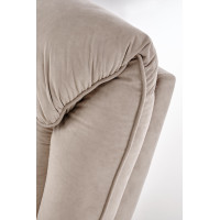 Elektrické polohovací křeslo HORTON - čalouněné látkou - béžové