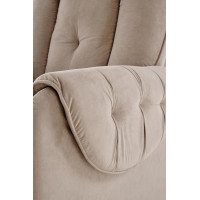 Elektrické polohovací křeslo HORTON - čalouněné látkou - béžové