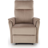 Elektrické polohovací křeslo CROCUS - čalouněné látkou - béžové
