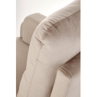 Elektrické polohovací křeslo CROCUS - čalouněné látkou - béžové