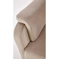 Elektrické polohovací křeslo CROCUS - čalouněné látkou - béžové