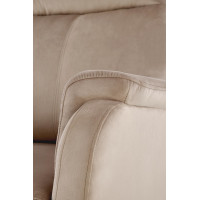 Elektrické polohovací křeslo CROCUS - čalouněné látkou - béžové