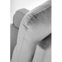 Elektrické polohovací křeslo CROCUS - čalouněné látkou - popelavě šedé