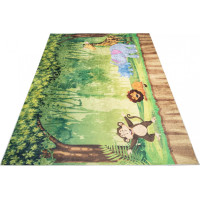 Dětský koberec EMMA - Zvířátka v džungli, 80x150 cm