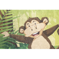 Dětský koberec EMMA - Zvířátka v džungli, 80x150 cm