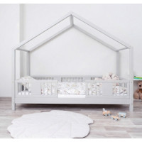 Dětská domečková postel z masivu borovice LUNA S 10 - 190x90 cm