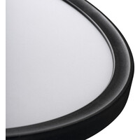 KANLUX AZPO stropní LED svítidlo, ø 290mm, 18, 5W, 3000/4000/6000K, IP54, černá mat 31515