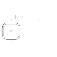 Gedy OUTLINE mýdlenka, chrom 321213