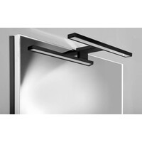 Aqualine SERAPA LED svítidlo 5W, 230V, 300x40x100mm, IP44, plast, černá mat SA147B