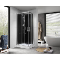 Aqualine GRANVIK obdélníkový sprchový box 700x900x2180mm, čiré sklo GG70X90