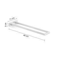 Gedy ELBA pevný držák ručníků dvojitý, chrom A02213