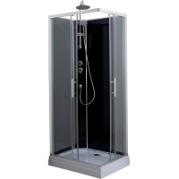 Aqualine GRANVIK obdélníkový sprchový box 800x1200x2180mm, čiré sklo GG80X120