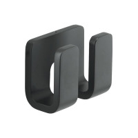 Gedy OUTLINE dvojitý háček, černá mat 322814