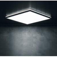 KANLUX AZPO stropní LED svítidlo, 225x225mm, 12, 3W, 3000/4000/6000K, IP54, černá mat 31531