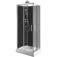 Aqualine GRANVIK obdélníkový sprchový box 700x900x2180mm, čiré sklo GG70X90