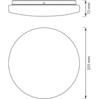 OSRAM Koupelnové stropní svítidlo, ø 325mm, OSRAM, 2640lm, 24W, 4000K, IP44 AC832790055