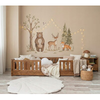 Dětská Montessori postel z masivu borovice NIKO - 160x80 cm