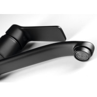 Aqualine SINTRA umyvadlová baterie s otočnou hubicí, černá mat SX001B