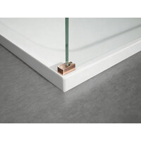 Polysan ESCA COPPER MATT jednodílná sprchová zástěna do prostoru, matné sklo, 1000 mm ES1110-10