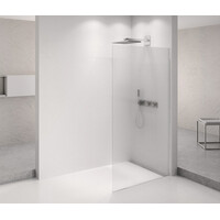 Polysan ARCHITEX CHROM sprchová zástěna 862mm, sklo Flute AXC90FL