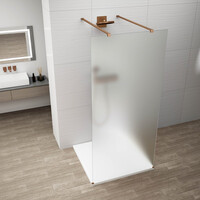 Polysan ESCA COPPER MATT jednodílná sprchová zástěna do prostoru, matné sklo, 1500 mm ES1115-10