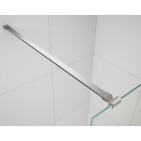 Polysan ESCA CHROME jednodílná sprchová zástěna do prostoru, kouřové matné sklo, 1300 mm ES1413-05