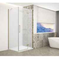 Gelco TRINITY GOLD MATT obdélníkový sprchový kout 1100x800mm, matné sklo, pravé GT5680-11MR-G