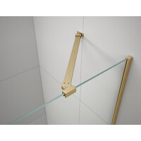 Gelco TRINITY GOLD MATT obdélníkový sprchový kout 1100x800mm, čiré sklo, pravé GT5680-11CR-G