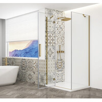 Gelco TRINITY GOLD MATT obdélníkový sprchový kout 1100x1000mm, čiré sklo, levé GT5610-11CL-G