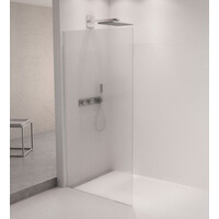 Polysan ARCHITEX sada pro uchycení skla podlaha-stěna se spádovou lištou, 1615x2105mm, levá, leštěný hliník AX2116L