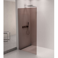 Polysan ARCHITEX sada pro uchycení skla podlaha-stěna se spádovou lištou, 1615x2105mm, levá, leštěný hliník AX2116L