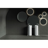 Kerasan OKE keramické umyvadlo volně stojící, průměr 30x88, 5cm, verde mat 554011-2