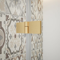 Gelco TRINITY GOLD MATT obdélníkový sprchový kout 1000x800mm, čiré sklo, levé GT5680-10CL-G