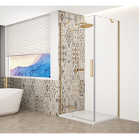 Gelco TRINITY GOLD MATT obdélníkový sprchový kout 1200x1000mm, čiré sklo, levé GT5610-12CL-G