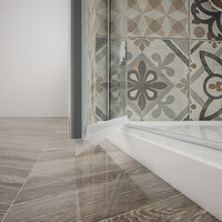 Gelco TRINITY CHROME čtvercový sprchový kout 1100x1100mm, rohový vstup, čiré sklo GT2211-11C-CH