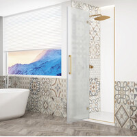 Gelco TRINITY GOLD MATT sprchové dveře do niky 800mm, matné sklo, levé GT1280ML-G