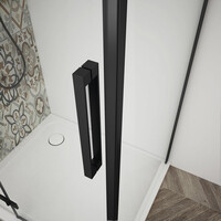 Gelco TRINITY BLACK čtvercový sprchový kout 1000x1000mm, rohový vstup, čiré sklo GT2210-10C-B