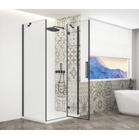 Gelco TRINITY BLACK obdélníkový sprchový kout 900x1000mm, čiré sklo, pravé GT5610-90CR-B