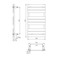 Aqualine BONDECO otopné těleso 500x926mm, bílá DC592W