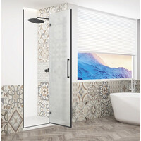 Gelco TRINITY BLACK sprchové dveře do niky 900mm, matné sklo, pravé GT1290MR-B