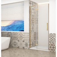 Gelco TRINITY GOLD MATT sprchové dveře do niky 1100mm, čiré sklo, levé GT1211CL-G