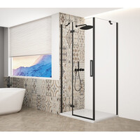 Gelco TRINITY BLACK obdélníkový sprchový kout 900x800mm, čiré sklo, levé GT5680-90CL-B