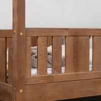 Dětská Montessori postel z masivu borovice NIKO - 190x90 cm