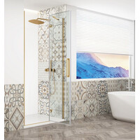 Gelco TRINITY GOLD MATT sprchové dveře do niky 1100mm, čiré sklo, pravé GT1211CR-G