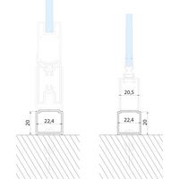 Gelco LORO rozšiřovací profil 20mm GN620