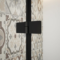 Gelco TRINITY BLACK obdélníkový sprchový kout 1200x900mm, matné sklo, pravé GT5690-12MR-B