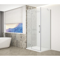 Gelco TRINITY CHROME obdélníkový sprchový kout 800x1200mm, matné sklo, levé GT5612-80ML-CH